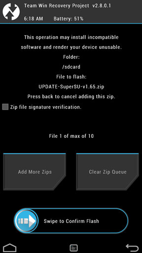 twrp flash rom